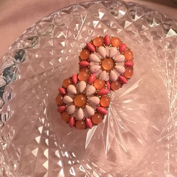 $8 ea. or 3/15. Orange and Peach Pierced Earrings - Picture 3 of 6